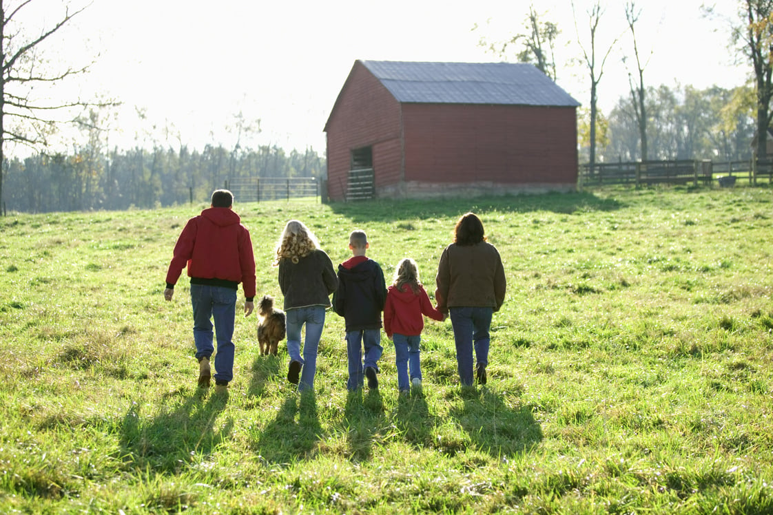 Family outdoors